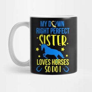 down right perfect down syndrome awareness Mug